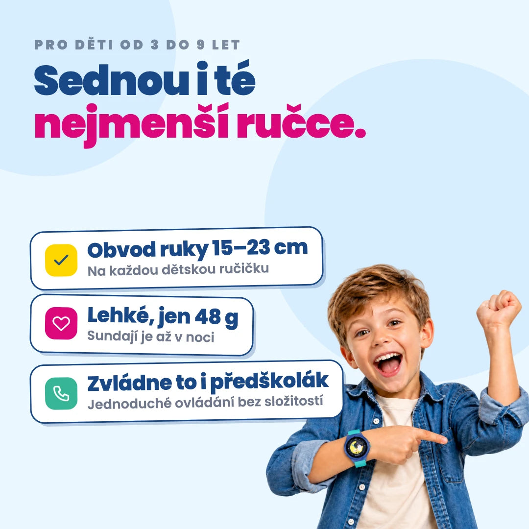 Dětské volací GPS hodinky KLOKI Moon - Modré