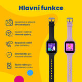 Dětské volací GPS hodinky KLOKI Star - Růžové + Dárek