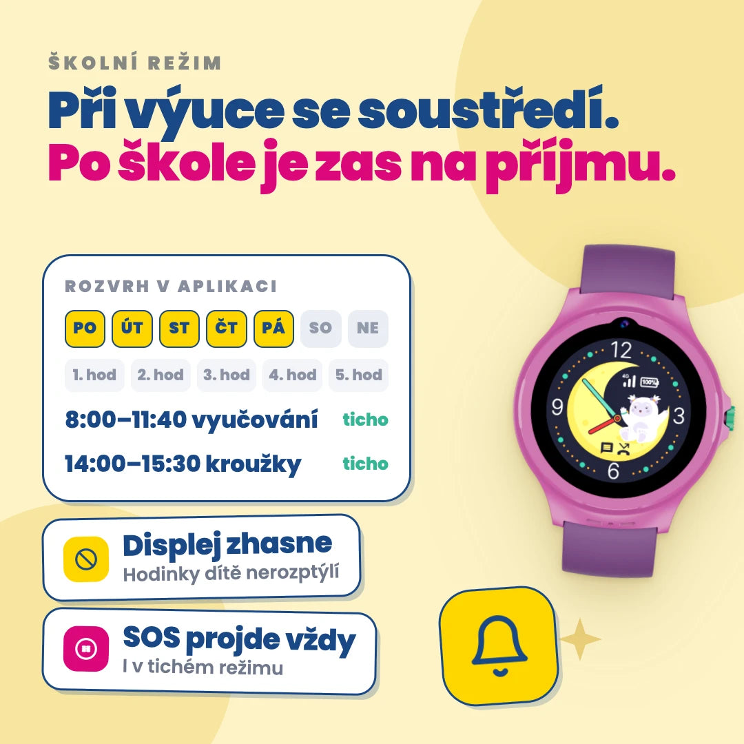 Dětské volací GPS hodinky KLOKI Moon - Modré