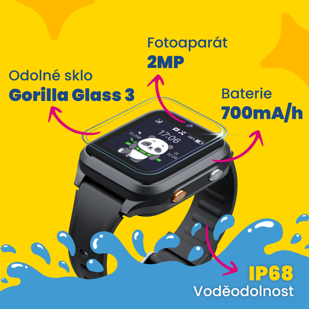 Children's GPS Calling Watch KLOKI Star - Black