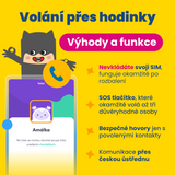 Dětské volací GPS hodinky KLOKI Star - Růžové + Dárek