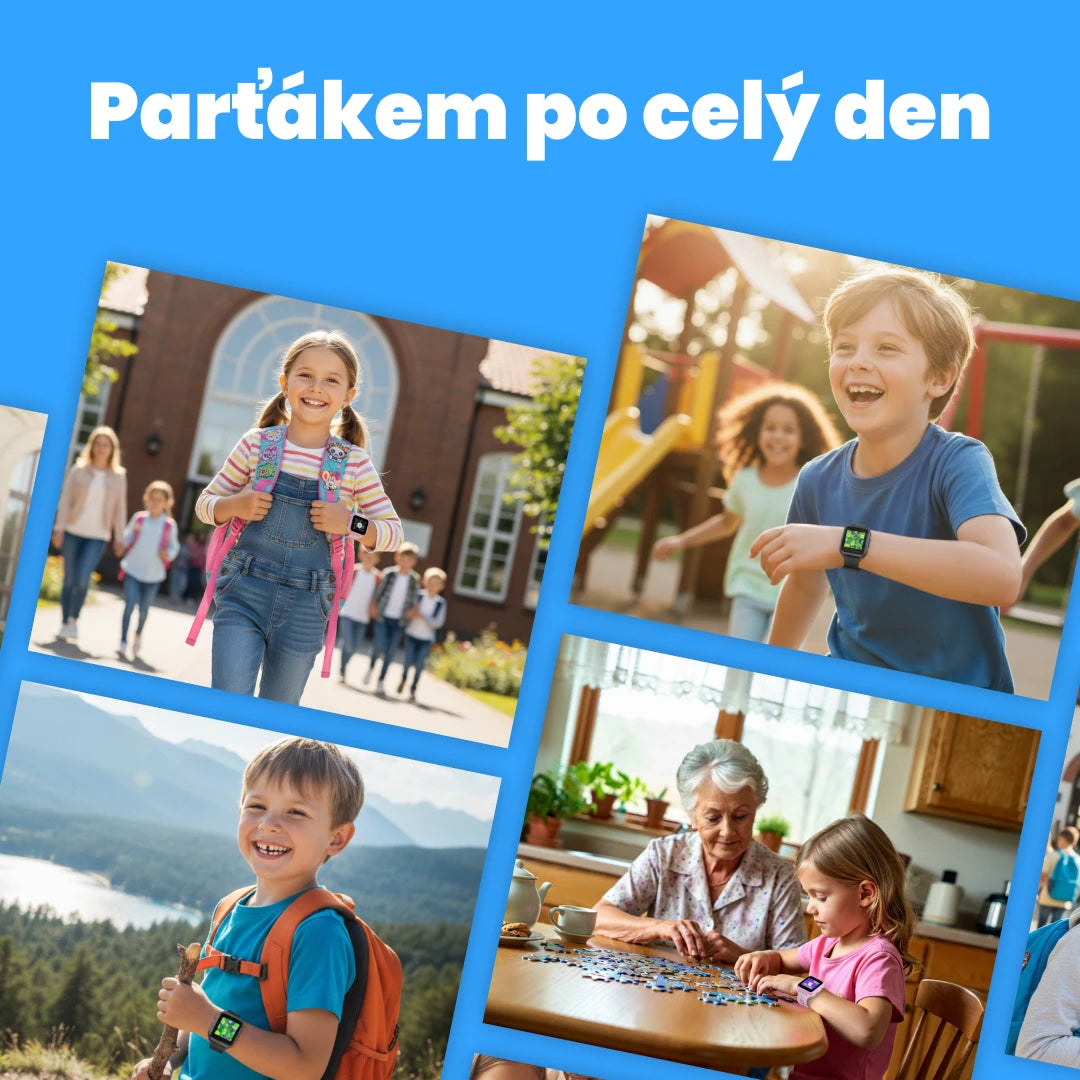 Dětské volací GPS hodinky KLOKI Star - Černé + Dárek