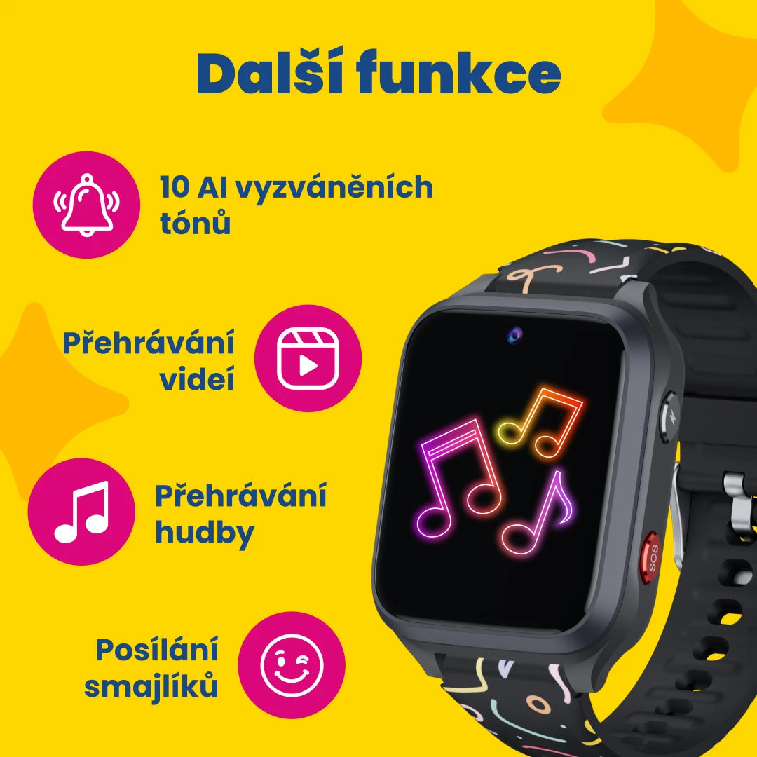 Kids' GPS Calling Watch KLOKI Star - Black | Promo Bundle
