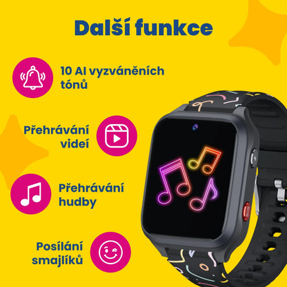 Kids' GPS Calling Watch KLOKI Star - Black | Promo Bundle