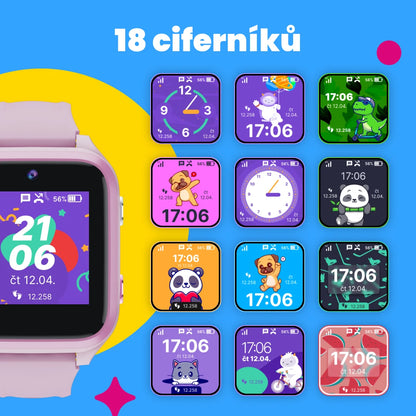 Dětské volací GPS hodinky KLOKI Star - Černé + Dárek