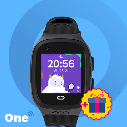 Detské volacie GPS hodinky KLOKI One - Čierne