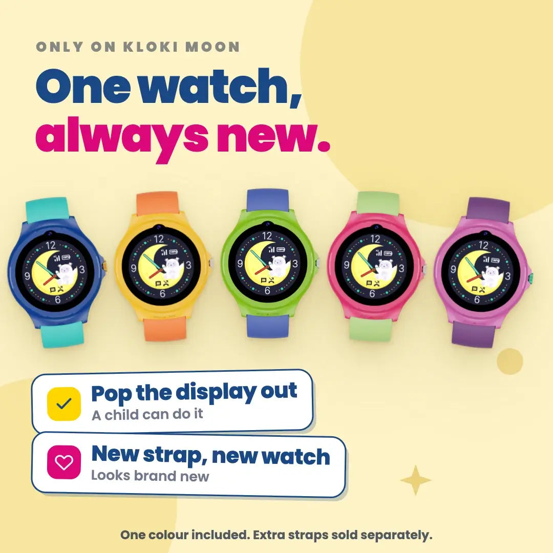 KLOKI Moon Kids GPS Calling Watch - Pink