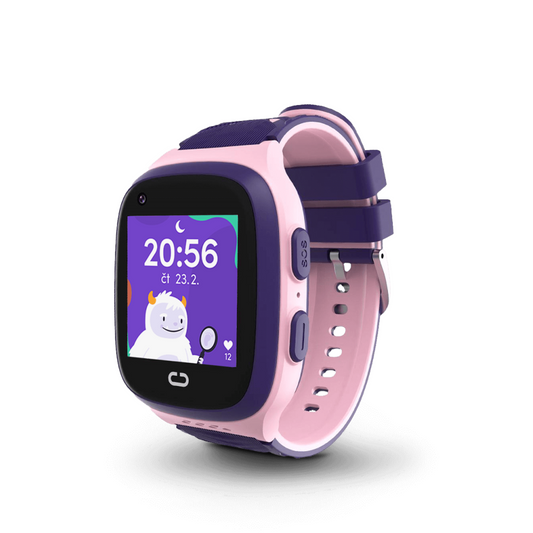 Dětské volací GPS hodinky KLOKI - Růžové