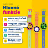 Detské volacie GPS hodinky KLOKI Moon - Ružové