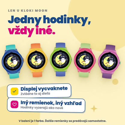 Detské volacie GPS hodinky KLOKI Moon - Ružové