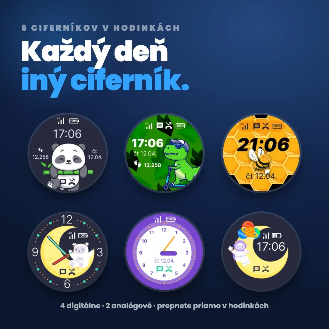 Detské volacie GPS hodinky KLOKI Moon - Ružové