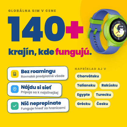 Detské volacie GPS hodinky KLOKI Moon - Ružové