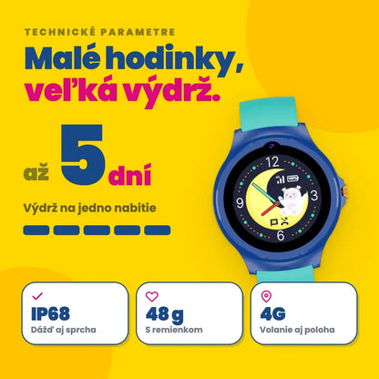 Detské volacie GPS hodinky KLOKI Moon - Ružové