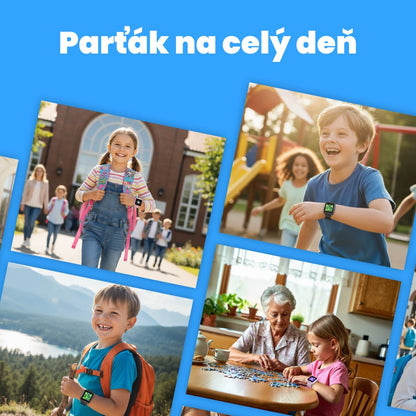Detské volacie GPS hodinky KLOKI Star - Čierne
