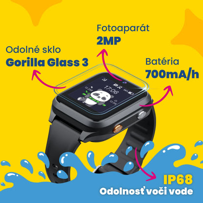 Detské volacie GPS hodinky KLOKI Star - Čierne