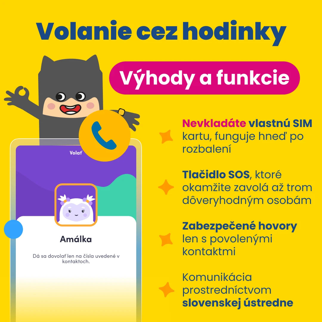 Detské volacie GPS hodinky KLOKI Star - Čierne