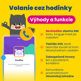 Detské volacie GPS hodinky KLOKI Star - Čierne