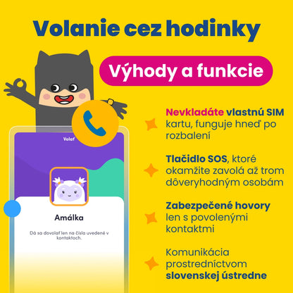 Detské volacie GPS hodinky KLOKI Star - Čierne