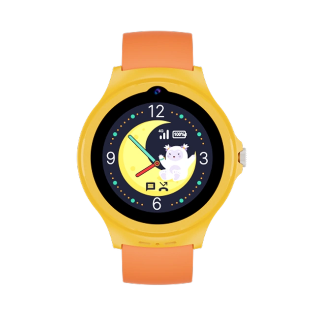 Spare orange and yellow strap with a frame